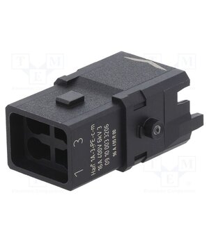 09100033206 Connector: HDC; contact insert; male; Han® 1A; PIN: 4; 3P+PE; Han E® i5oPwX1hO5l0_2ULoVBxpm4tt-W_9MZZY16uHwdvJp8