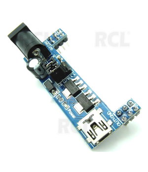 Sprieguma pārveidotājs izkārtojuma platēm 3,3 V 5 V, maks. 700 mA, Uin 5 V vai 6,5–12 V, mini USB

 AMM033_05.jpg