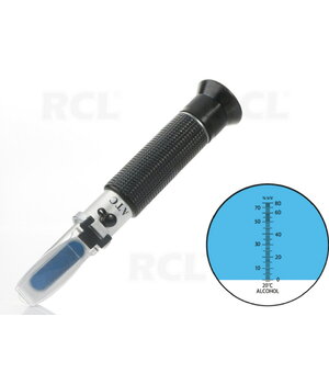 Refraktometrs - spirta koncentrācijas mērītājs 0~80%V/V ATC, RZ116

 ATIAM16.jpg