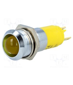 SMBD14124 Indicator: LED; recessed; yellow; 24÷28VDC; Ø14.2mm; IP50; metal feApKVJu-6sGFmnUIJIVDppJl9oHzksQkbhDSguBQy0