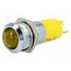 SMBD14124 Indicator: LED; recessed; yellow; 24÷28VDC; Ø14.2mm; IP50; metal feApKVJu-6sGFmnUIJIVDppJl9oHzksQkbhDSguBQy0