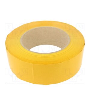0203T07515 Tape: marking; yellow; L: 50m; W: 75mm; self-adhesive; PVC dqFAptSjvAmw8b7Gpc2cwqPAtapseKhLohAFxvMrJBY