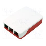 RPI OFFICIAL CASE FOR PI4 (RED/WHITE) Accessories: case; Colour: white,red; Enclos.mat: ABS qVCeyPD_lgxEKl6t0cH6D50iZk6GV96_CHFxC8pMcVg