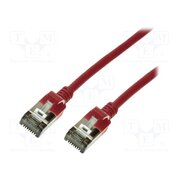 CQ9064S Patch cord; RJ45 plug,both sides; U/FTP; 6a; stranded; Cu; 3m; red PJyH00Y9hFZzBKuprn4RVpY1u0ZCHkYFaHQqbVv27sI