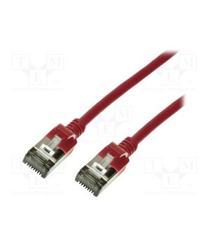 CQ9064S Patch cord; RJ45 plug,both sides; U/FTP; 6a; stranded; Cu; 3m; red PJyH00Y9hFZzBKuprn4RVpY1u0ZCHkYFaHQqbVv27sI
