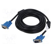 CA-VGAC-10CU-0050-BK Cable; D-Sub 15pin HD plug,both sides; black; 5m; blue; Core: CCS vXLaVAZqoMIxM4vvm_c0-DjjUswyHgqyrPu-MF_zSso