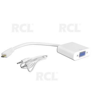 ADAPTERIS - PĀRVEIDOTĀJS micro HDMI -> VGA + audio

 CPEKHDMI_VGM.jpg