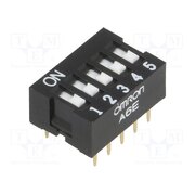 A6E-5101-N Switch: DIP-SWITCH; Poles number: 5; ON-OFF; 0.025A/24VDC; Pos: 2 c3n37vyP6iRUXeJYHfRT6OO2krJPsSsSGKeVIK7sub4