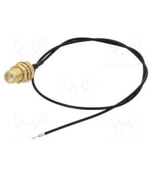 SMA-16-0.3 Cable; 0.3m; wires,SMA female; black; straight; 50Ω vlXMYQH1RJbClTtn0p0ssS5c6pjw3Mi00Yty6DNsIIA