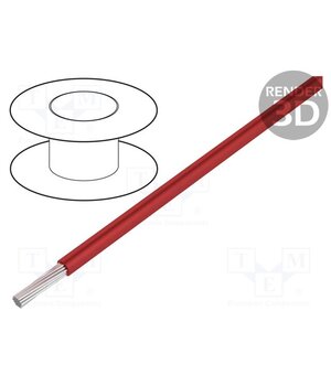 1854/19 RD001 Wire; HookUp Wire; stranded; Cu; 24AWG; PVC; red; 600V; 305m; 1000ft EtIkSlOruHuNF9JXkDGh53N70dUAMJUek6GtrfZ8U2A