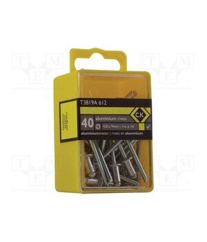 T3819A 612 Rivet; aluminium; Rivet diam: 4.8mm; L.rivet: 9mm; 40pcs. kwm0i7XJDr3pXpHeycL8iCpgcCbGk_W2PkukmOaSBEw