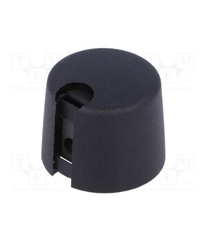 A1020639 Knob; with pointer; plastic; Øshaft: 6.35mm; Ø20x16mm; black; A10 bFCIgsWximx9R6SimBaJpq8ObLFc525wur1faZIokqA
