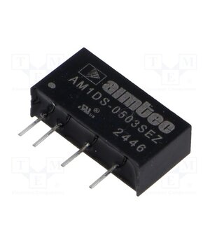 AM1DS-0503SEZ Converter: DC/DC; 1W; Uin: 4.5÷5.5VDC; Uout: 3.3VDC; Iout: 303mA Qoq6ccjkCzwa-UPVtbx9jHo0rf7xIWUiVdTGK9wZdBI