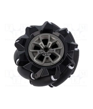 FIT0767 Left wheel; black; screw; Ø: 97mm; Plating: rubber; W: 44.9mm; 1pcs. fxlWrYHc7tZiFFUorUJeYIMtq3-zzvIZt_fRr7SwFKQ