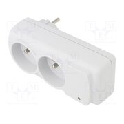 ACAR MINI AGD Plug socket strip: protective; Sockets: 2; 230VAC; 10A; white NVVAn8L144WfTDzaNvrUjU5plCAZOgUqPpYaSvf7nyI