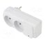 ACAR MINI AGD Plug socket strip: protective; Sockets: 2; 230VAC; 10A; white NVVAn8L144WfTDzaNvrUjU5plCAZOgUqPpYaSvf7nyI