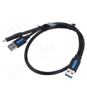 CQPBD Cable; USB 3.0; USB A plug x2,USB B micro plug; nickel plated LuGb20C2vN5SBVS-8IR421QXbAamgZci8g3qP__ZXP8