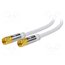 70653 Cable; 10m; F plug,both sides; PVC; shielded connectors; white wz73KWXybvqIcJtOsXsGgw7LOsyj_UwXU_o30cCFlFk