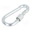 KSZ.5.50 Carabiner; steel; for rope; L: 50mm; zinc; 5mm; with protection _UHGwOnUKG7cXR6fa19hFSmWK9XXdA6o7mifKPAbYLo
