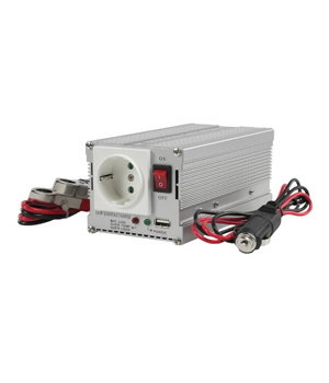 Sprieguma pārveidotājs 12 V DC uz 230 V AC 300 W ar USB 5 V ligzdu

 AMKA300U.jpg