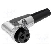 FC684223R Connector: microphone; plug; female; PIN: 3; for cable; angled 90° _-MbIupgRrvXj28Z8KcaZISoSzrMqVAtuNocYfl5YRM