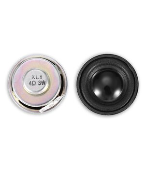 Skaļrunis 3 W 4 Ω, ø50 mm, augstums 20 mm

 GAIVP040.jpg