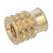 001M2 Threaded insert; brass; M2; BN 37885; L: 4.2mm; for plastic ikTRXEDSCkpXWkYcJqDo_ezxoC0Yc71DGFuiJq2Kxm4