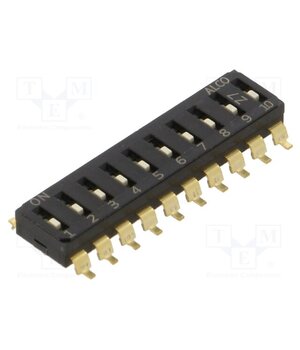 EDS10SGRNTU04Q Switch: DIP-SWITCH; Poles number: 10; OFF-ON; 0.025A/24VDC; Pos: 2 uwI9JjZTDAcgXo-QDcQxK9-08YY_cy0ZhaJTQfYOz5Q
