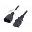 AK-PC-07A Cable; H03VV-F; 3x0.75mm2; IEC C13 female,IEC C14 male; PVC; 3m Bc7ZKn05nMdNzWuUHxRmVF06zYfh-YgUSsHVwIxacdQ