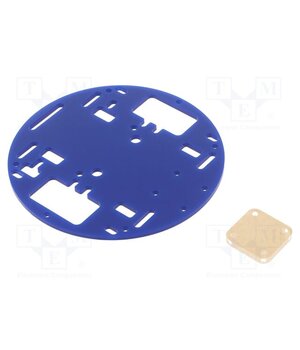 ROBOT CHASSIS RRC01A SOLID BLUE Chassis; RRC01A; blue; Ø127x3mm; acrylic yTCDDUgxcpxWdNSYTQFIHtm7uBCiMvE2Bl3k0mhgwWc