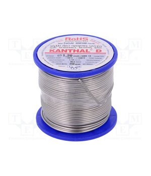 030188 250G Resistance wire; 1.19Ω/m; -100÷1300°C; 0.25kg; Øout: 1.2mm; FeCrAl T1a-12wOKTiRHf8M43bLEVnmjSnWOJC-I4cFwyaC1v8