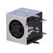DS1093-01-BN40 Connector: DIN mini; socket; female; PIN: 4; THT; angled 90° 2JVdt2uyUR6gvHaIPQZMje76wJT6PeMqPzz4edqfFRk