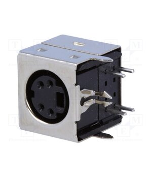 DS1093-01-BN40 Connector: DIN mini; socket; female; PIN: 4; THT; angled 90° 2JVdt2uyUR6gvHaIPQZMje76wJT6PeMqPzz4edqfFRk