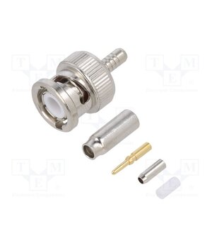 031-315 Connector: BNC; plug; male; straight; 50Ω; crimped; for cable; PTFE Y9X8Te_SUfBJkyV7LBCa9ghEVEvcZqADWn9quXYDZLc
