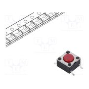 TSS 61 R Microswitch TACT; SPST-NO; Pos: 2; 0.05A/12VDC; SMD; none; 2.5N ziHVP6XNdXx1IVcUGosSFYZjzRJTxHUrxzEdVOXwpOc