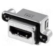 MHDR-A111-30 Connector: HDMI; socket; PIN: 19; gold-plated; angled 90°; THT; IP67 O7SKvto3zlouqOhRCrpf8kvdYF_JG2-VaFfTEZ95lFQ