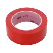 471-38-33/RD Tape: marking; red; L: 33m; W: 38mm; Thk: 0.13mm; 2.5N/cm; 130% _qxA5Hr6E1HABE5Y9ng0PWM7dV_DQzCt6gjTKkZISVo