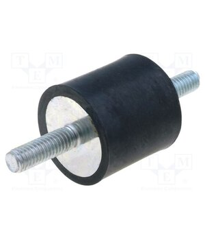 DVA.1-25-25-M6-18-55 Vibration damper; M6; Ø: 25mm; rubber; L: 25mm; Thread len: 18mm j_KnaU37VGrGvwCcC9Cc8rSBkLN2UQutXUhWJu5ldPw