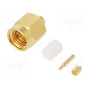 132249 Connector: SMA; plug; male; straight; 50Ω; soldering; for cable mjpom6p7qy6rAcVOf1c42ByHpmkoahS6yYIOCfrbzA8