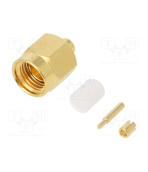 132249 Connector: SMA; plug; male; straight; 50Ω; soldering; for cable mjpom6p7qy6rAcVOf1c42ByHpmkoahS6yYIOCfrbzA8