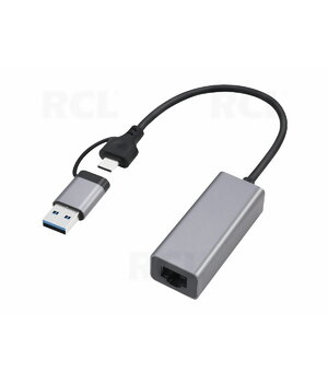 USB 3.1 (M) uz Ethernet RJ45 (F) 10/100/1000Mbps adapteris

 CPEK068.jpg