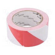 7100015266 Tape: warning; white-red; L: 33m; W: 50mm; Thk: 0.127mm RpZ_6IAI0qhhFdvb0vPFFTSjQurU8rCZKDgBrH8Ruvs