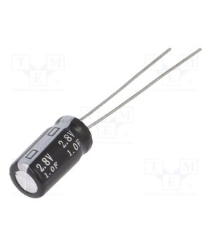 BRP002R8L105FD Supercapacitor; THT; 1F; 2.8VDC; ±20%; Ø6.3x12mm; 300mΩ; -40÷65°C 4AGs1Wh6HAPWNFaXKLDX1sYyUhWATzlKgYGERPjFUwI