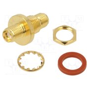132170-10 Adapter; SMA female,both sides; Insulation: PTFE; 50Ω; brass Tgu_6lFhqwwJhB4K6Y3DnN7Ydi8GpxKMZ9YrlMWRLfc