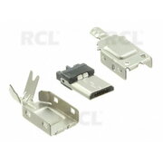 KIŠTUKAS  micro USB B tipo kabeliui, 30VAC 1A, Hirose Connector