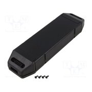 KM-191 BK Enclosure: for power supplies; X: 44mm; Y: 163mm; Z: 24mm; ABS; black 53nYeUIyG5xkLxSMm0OrOgk5bwF7X9Mk7-qPs6U6sSE