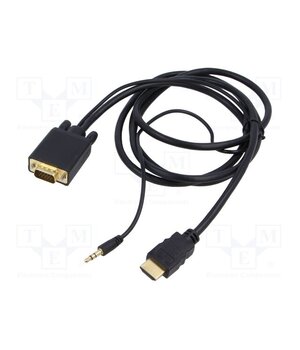 A-HDMI-VGA-03-6 Cable; D-Sub 15pin HD plug,HDMI plug,Jack 3.5mm 3pin plug qnzNlqOyERA2wI4YTDRw4zs3JgsEcRCZWM8xKL6ykK4