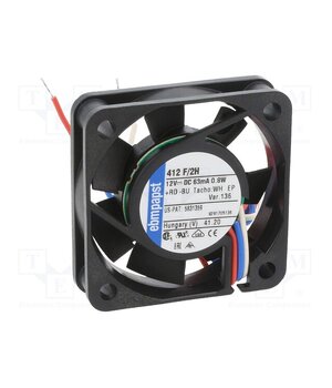 412F/2H-136 Fan: DC; 40x40x10mm; axial; 12VDC; 8.88m3/h; 26dBA; slide; 6000rpm Fraw0Gu7lfKvGoZwhqeYiirmL9KHllSQ-e11riE2quU