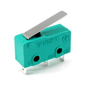 MICROSWITCH ON-(ON), 5A/250V 3pin with lever, L=17mm, IP40,10.6x19.8x6.4mm