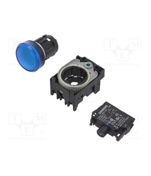 3SU1102-6AA50-1AA0 Control lamp; 22mm; -25÷70°C; Illumin: LED; Ø22mm; IP67; 24VAC; blue c1D46hkeO-0TBZ27H9XuJjmm5XgSaXfTF66EB7vL1qs
